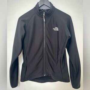 TNF The North Face TKA Stretch Soft Shell Full Zip Jacket Ladies Small Black